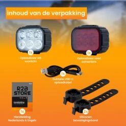R2B Oplaadbare USB-C Fietslampen 13 R2B Oplaadbare USB-C Fietslampen -Kampeerartikelen Korting 0085a31f25d4fd89