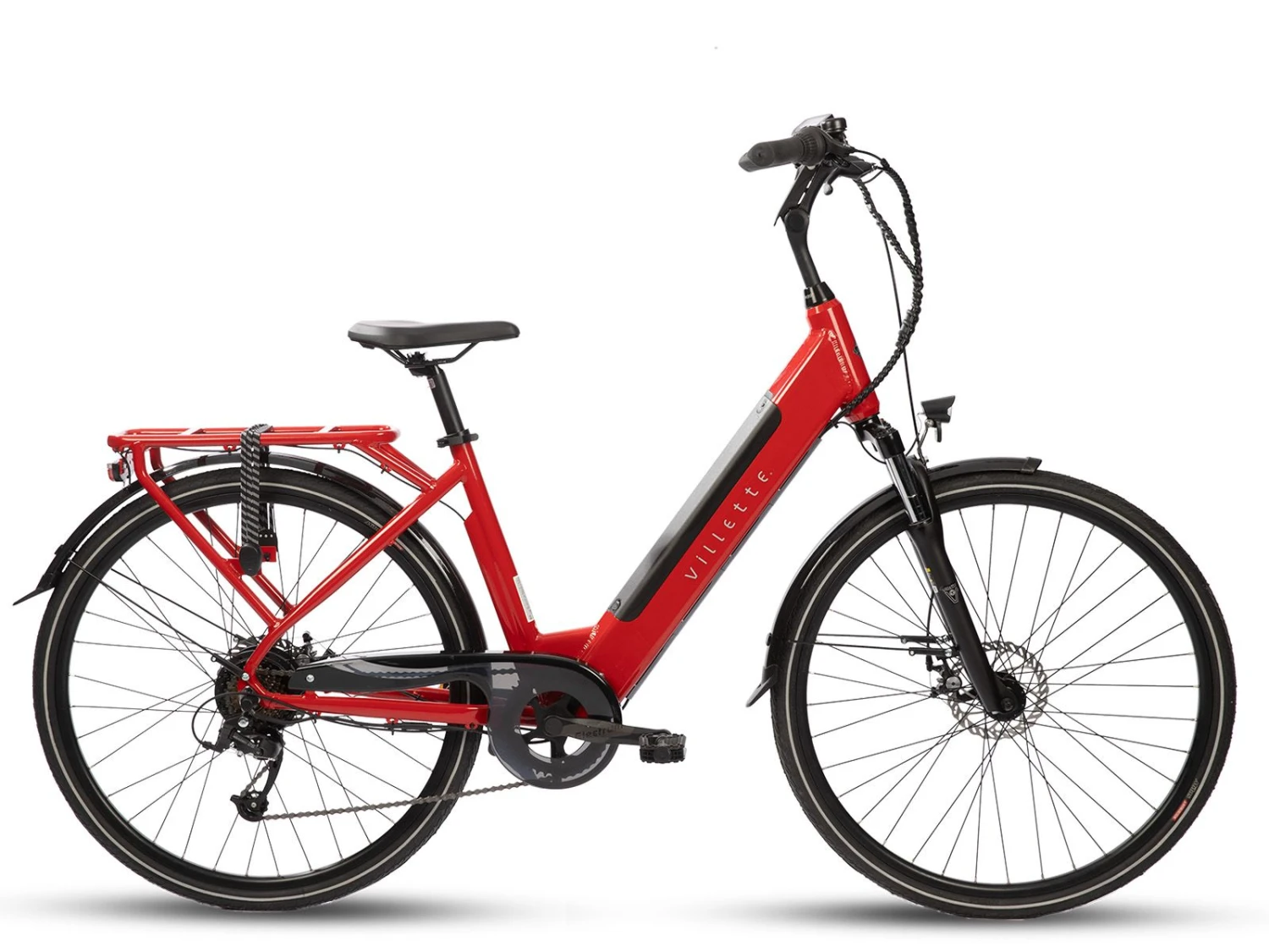 Merkloos Villette L' Amant E-bike 13Ah Elektrische Damesfiets - Red 3 Merkloos Villette L' Amant E-bike 13Ah Elektrische Damesfiets - Red
