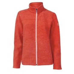 Ivanhoe Beata Mandarin Red Oranje Wollen Damesvest