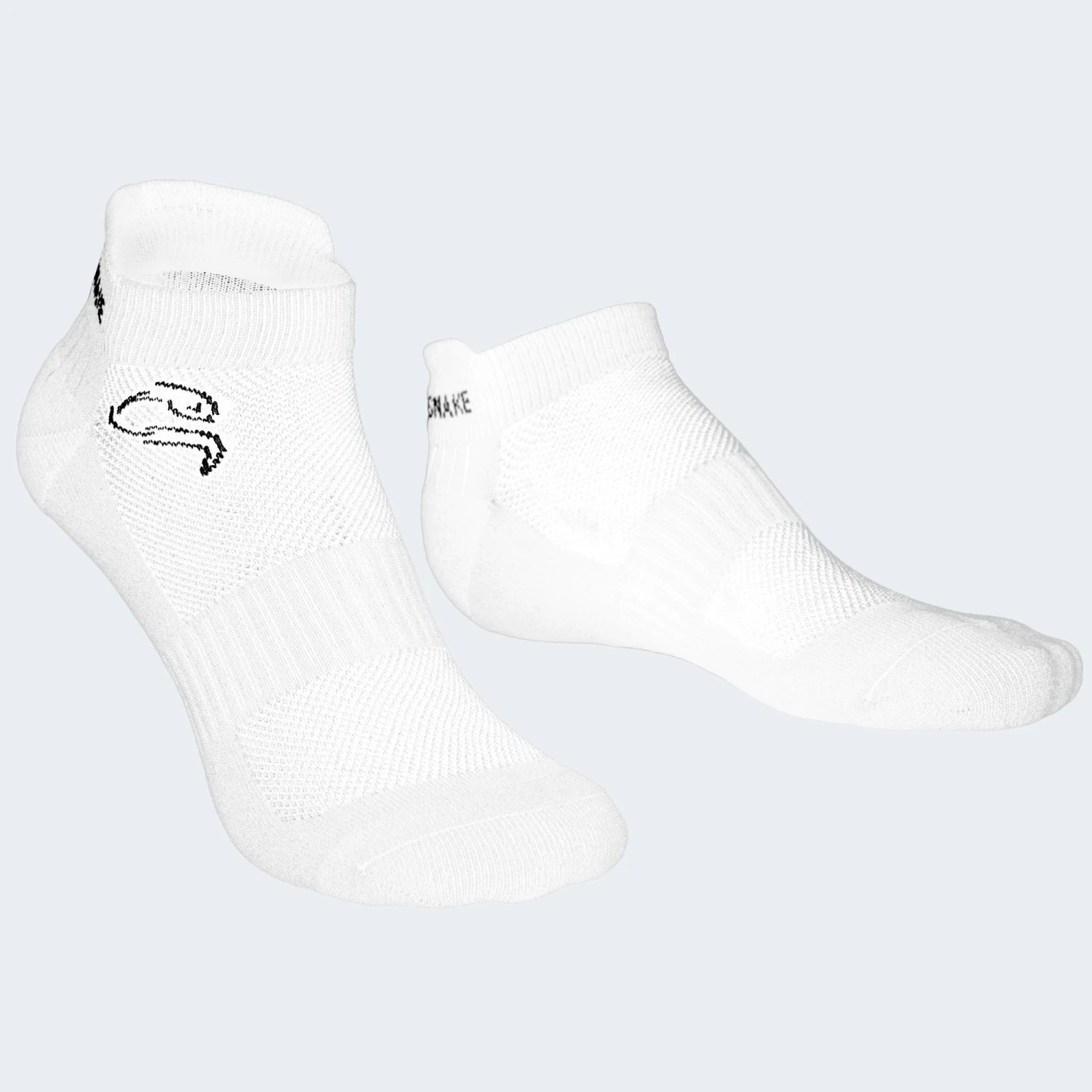 Black Snake Perfect Trail 2-pack White Sneaker Sportsokken 5 Black Snake Perfect Trail 2-pack White Sneaker Sportsokken - Afbeelding 3