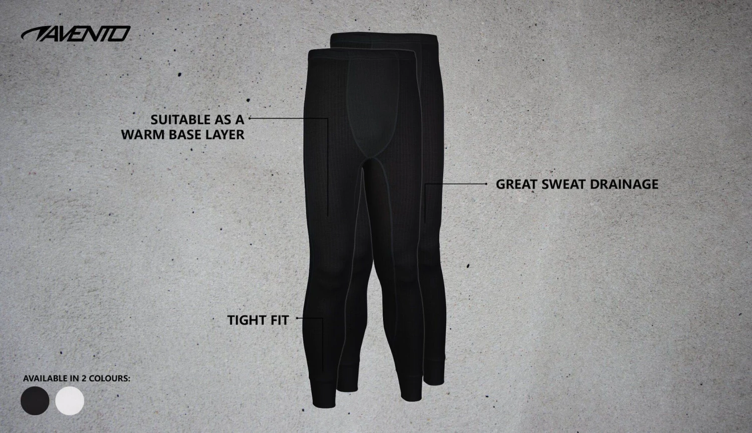 Avento Heren Thermobroek 2-pack - Zwart 8 Avento Heren Thermobroek 2-pack - Zwart - Afbeelding 6