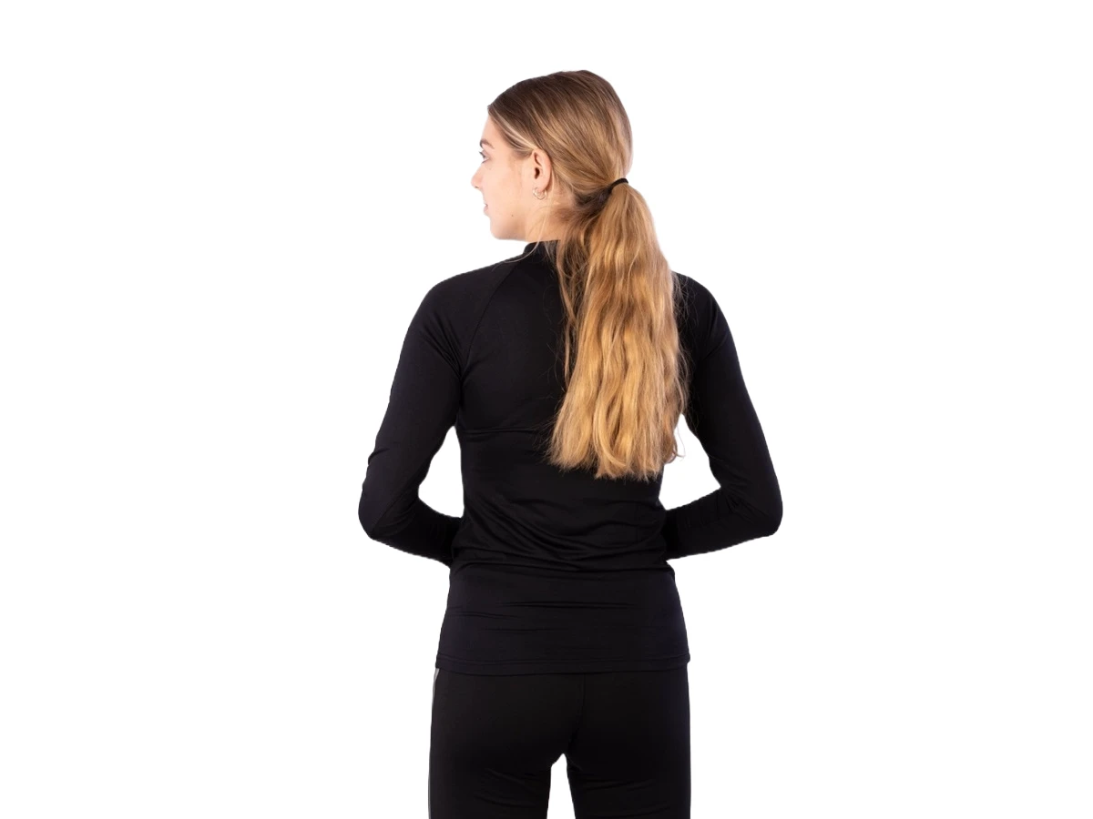 Avento Base Layer Kange Mouw Dames Shirt - Zwart/zilver 5 Avento Base Layer Kange Mouw Dames Shirt - Zwart/zilver - Afbeelding 3