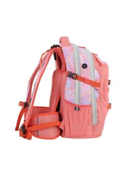 2be School Backpack Rugzak Koraal Roze -Kampeerartikelen Korting 25cbb34a3b5bc29d