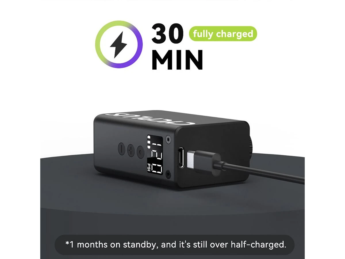 Cycplus AS2 Pro Elektrische Fietspomp Mini 4 Cycplus AS2 Pro Elektrische Fietspomp Mini - Afbeelding 2