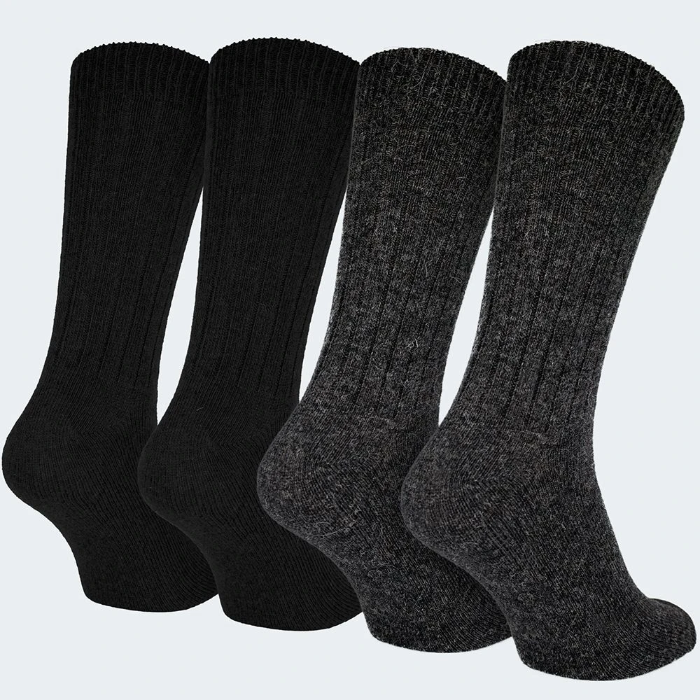 Black Snake Anthracite 2-pack Alpaca Schapenwollen Sokken 6 Black Snake Anthracite 2-pack Alpaca Schapenwollen Sokken - Afbeelding 4