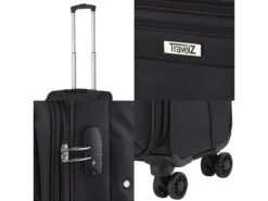 Travelz Softspinner 67cm TSA Reiskoffer - Black -Kampeerartikelen Korting 333a338cad7c3ab8