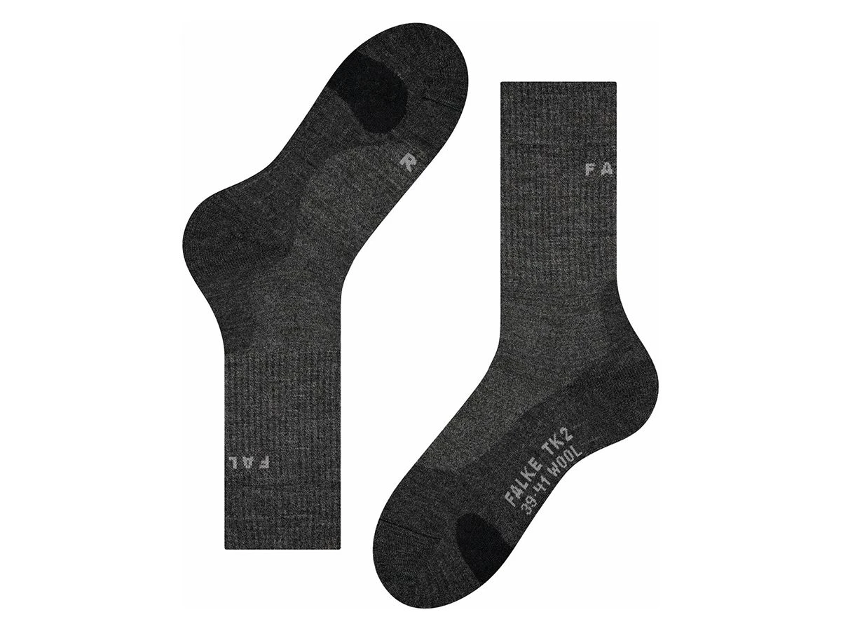 Falke TK2 Wool Dames Wandelsokken - Antracite 7 Falke TK2 Wool Dames Wandelsokken - Antracite - Afbeelding 5