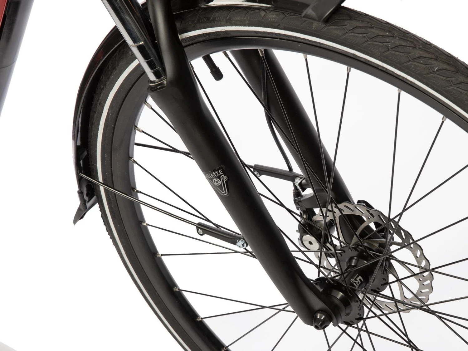 Merkloos Villette L' Amant E-bike 13Ah Elektrische Damesfiets - Red 7 Merkloos Villette L' Amant E-bike 13Ah Elektrische Damesfiets - Red - Afbeelding 5