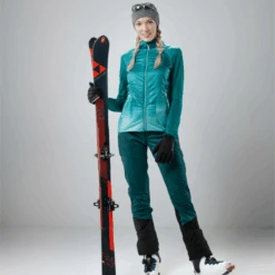 Löffler Pace WS Light Teal Dames Outdoorbroek -Kampeerartikelen Korting 42e690515336d6b2