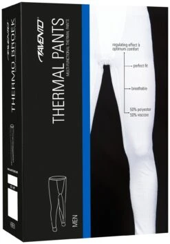 Avento Heren Thermobroek - Wit -Kampeerartikelen Korting 436d5e0a2fd618ff