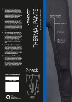Avento Heren Thermobroek 2-pack - Zwart 11 Avento Heren Thermobroek 2-pack - Zwart -Kampeerartikelen Korting 444fced746a0e06a