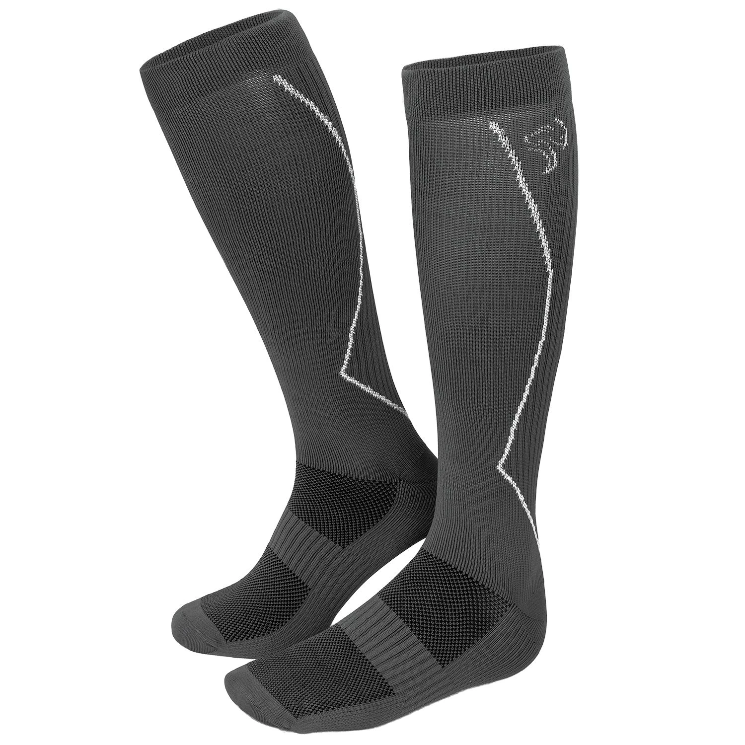 Black Snake Compression Fit Sport Grey Hardloopsokken 3 Black Snake Compression Fit Sport Grey Hardloopsokken