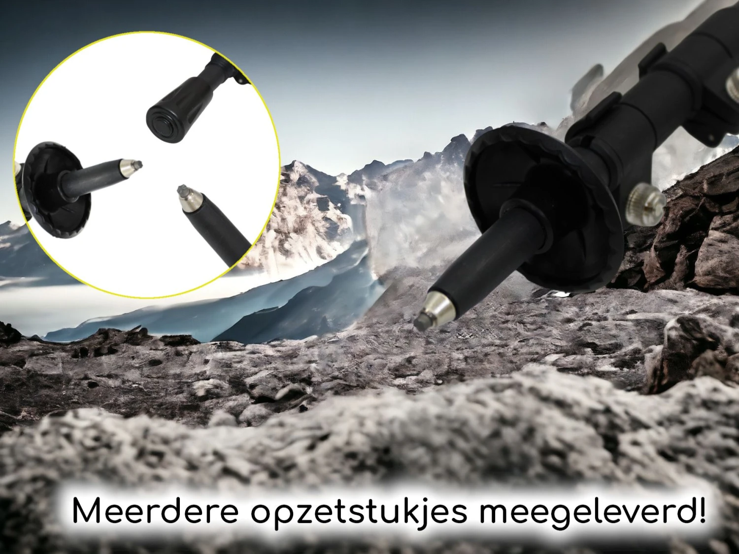 Hikr Wandelstokken - Grey 4 Hikr Wandelstokken - Grey - Afbeelding 2