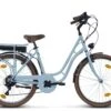 Merkloos Villette Vintage Retro Elektrische Fiets - Light Blue -Kampeerartikelen Korting 4e9098953c281297