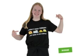 Obelink I Don't Need Therapy T-shirt - Black -Kampeerartikelen Korting 535397 obelink i dont need therapy t shirt zwart nienke label ecommerce