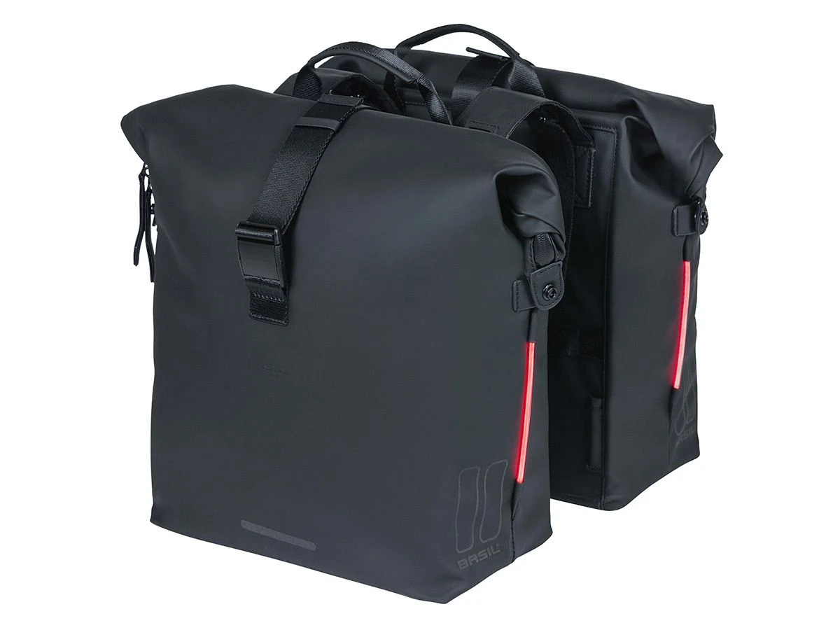 Basil SoHo Nordlicht Dubbele Fietstas 4 Basil SoHo Nordlicht Dubbele Fietstas - Afbeelding 2