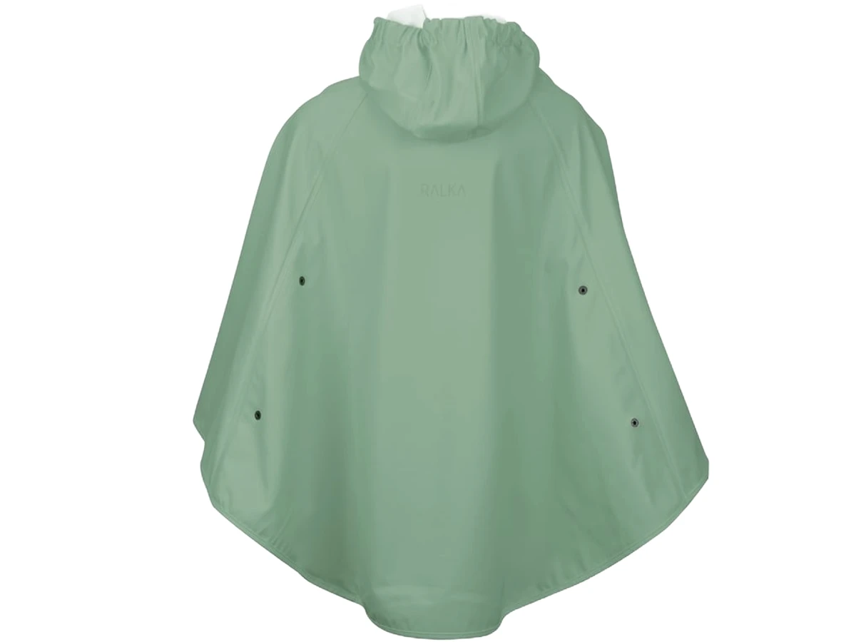Ralka Sparkle Kinder Regenponcho - Groen/Wit 4 Ralka Sparkle Kinder Regenponcho - Groen/Wit - Afbeelding 2