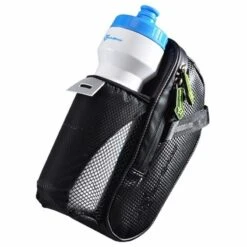 Decopatent Zwarte Zadeltas Met Bidonhouder