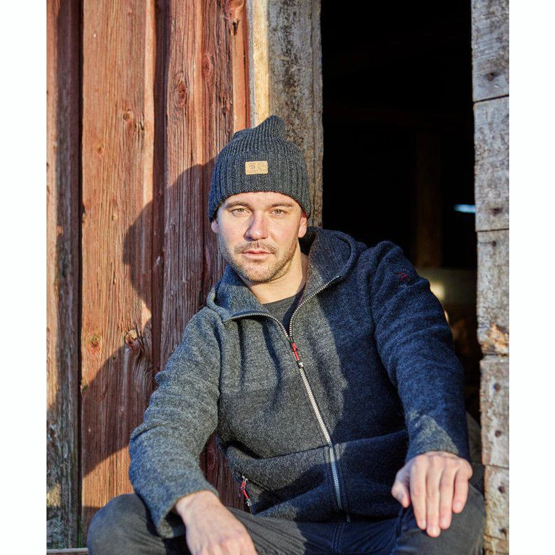 Ivanhoe Ipsum Rib Gebreide Wollen Muts - Purple 5 Ivanhoe Ipsum Rib Gebreide Wollen Muts - Purple - Afbeelding 3