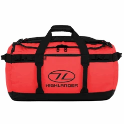 Merkloos Highlander Storm Kitbag 65 Rode Weekendtas