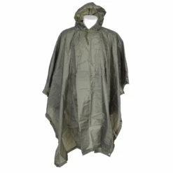 Merkloos Fostex Ripstop Groene Poncho