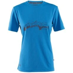 Wolf Camper Blue Dames T-shirt