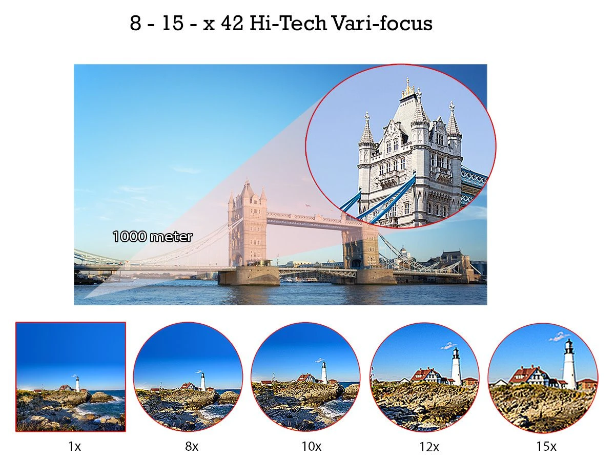 MacGyver 8-15 X 42 Verrekijker 8 MacGyver 8-15 X 42 Verrekijker - Afbeelding 6