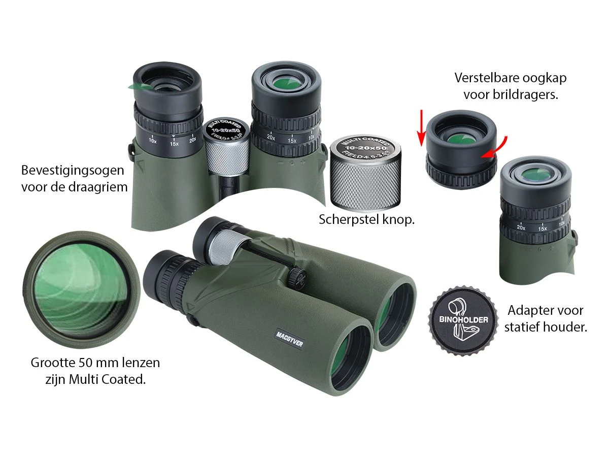 MacGyver 10-20 X 50 Verrekijker 8 MacGyver 10-20 X 50 Verrekijker - Afbeelding 6