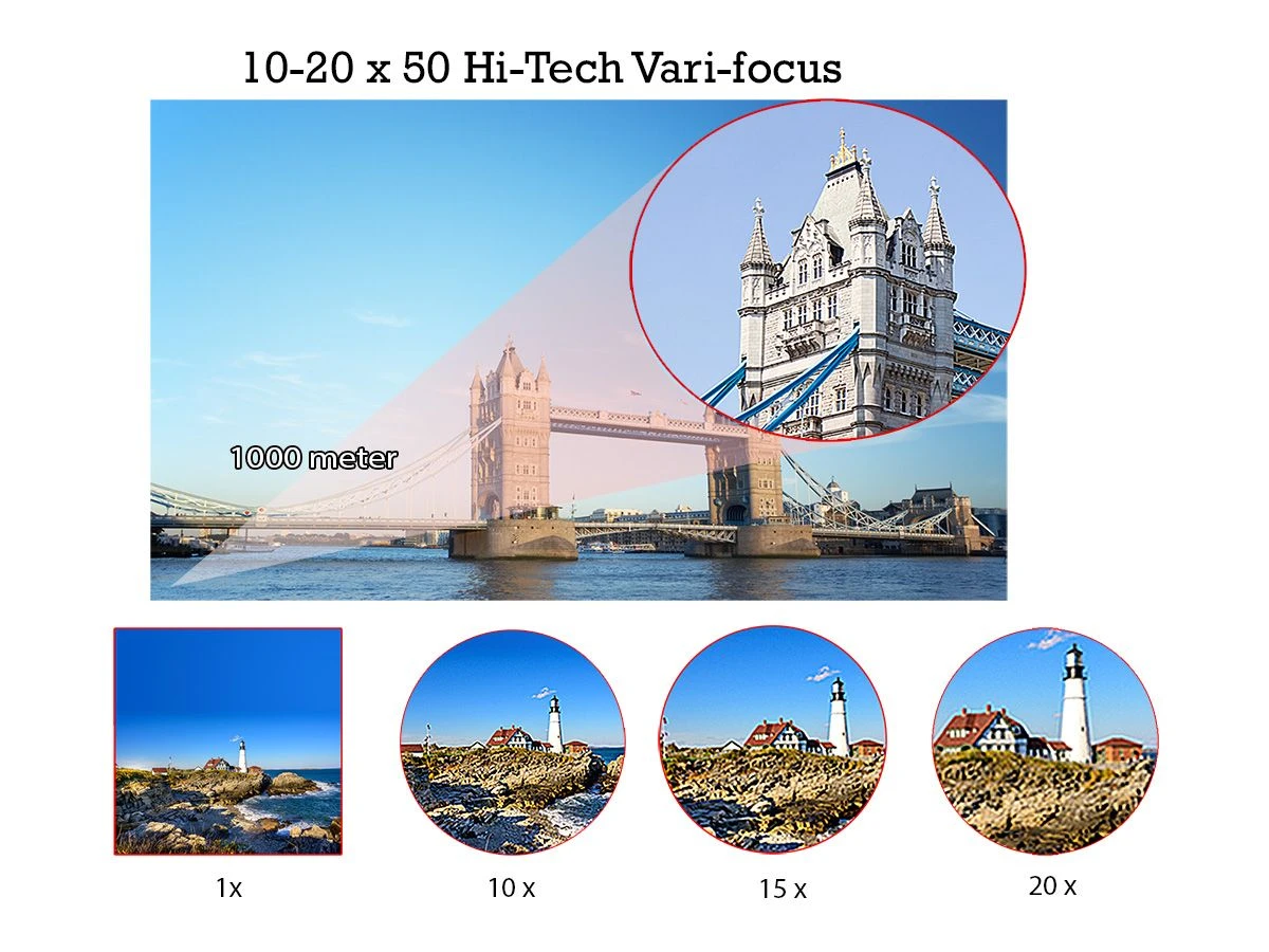 MacGyver 10-20 X 50 Verrekijker 7 MacGyver 10-20 X 50 Verrekijker - Afbeelding 5