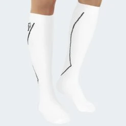 Black Snake Compression Fit Sport White Hardloopsokken -Kampeerartikelen Korting 64620a091fe113.98911338
