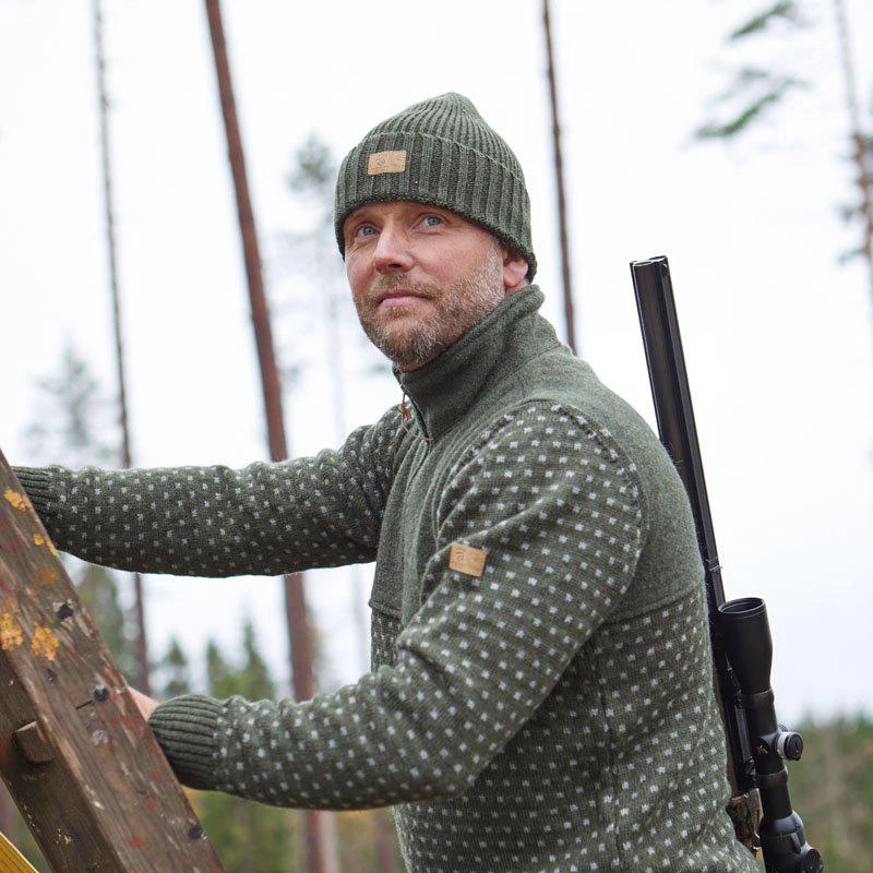 Ivanhoe Ipsum Rib Gebreide Wollen Muts - Purple 4 Ivanhoe Ipsum Rib Gebreide Wollen Muts - Purple - Afbeelding 2