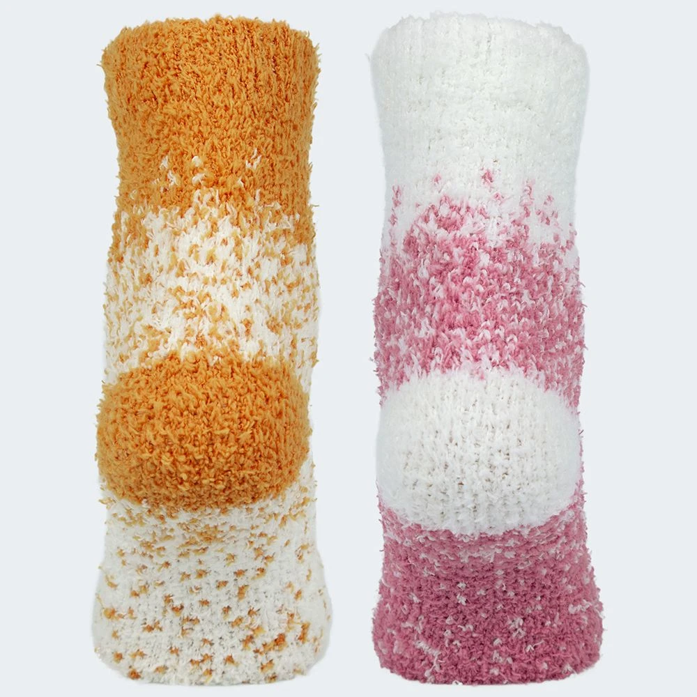 Black Snake Roze/Oranje 2-Pack Dames Gezellige Sokken 6 Black Snake Roze/Oranje 2-Pack Dames Gezellige Sokken - Afbeelding 4