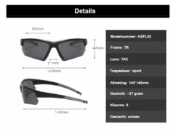 Hikr Fietsbril - Black -Kampeerartikelen Korting 661d175a358da1.72670438