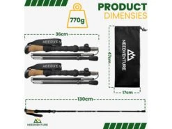 Merkloos Needventure Opvouwbare Nordic Walking Stokken -Kampeerartikelen Korting 6638aa58b504e6.18635196