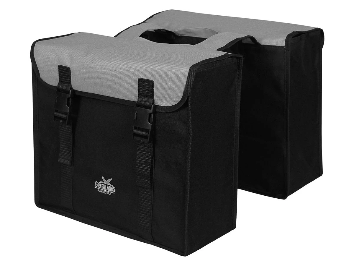 Greenlands Colourfull Zilver Dubbele Fietstas 3 Greenlands Colourfull Zilver Dubbele Fietstas