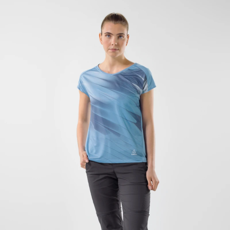 Loeffler Fairdust Blauw Dames Fietsshirt 6 Loeffler Fairdust Blauw Dames Fietsshirt - Afbeelding 4