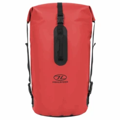 Merkloos Highlander Drybag Troon 45 Rode Waterdichte Rugzak -Kampeerartikelen Korting 6697abccda2743.15155058