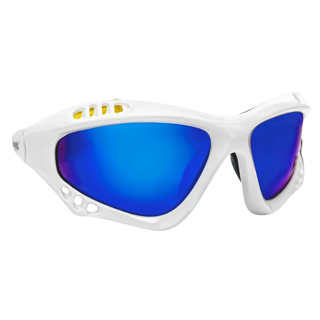 Merkloos Glogglz Finz Witte Gepolariseerde Watersport Zonnebril 4 Merkloos Glogglz Finz Witte Gepolariseerde Watersport Zonnebril - Afbeelding 2