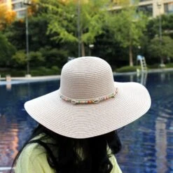 Decopatent Zonnehoed Dames - Ibiza Style Licht Roze -Kampeerartikelen Korting 66f3cb83602041.50821889