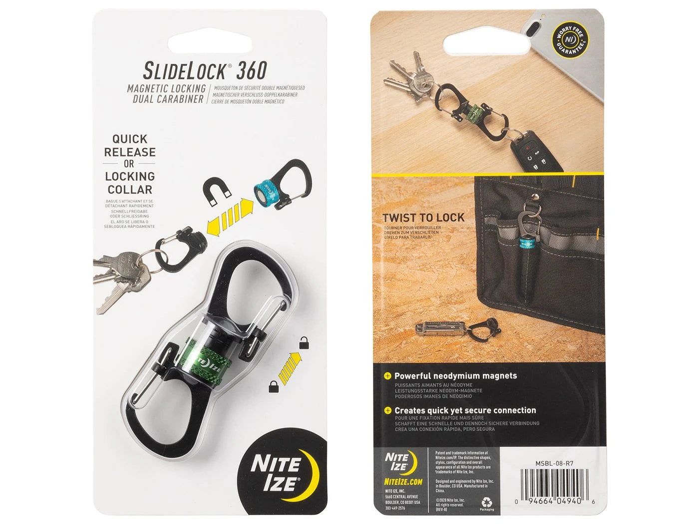 Nite Ize Karabijnhaak Slidelock 360 4 Nite Ize Karabijnhaak Slidelock 360 - Afbeelding 2