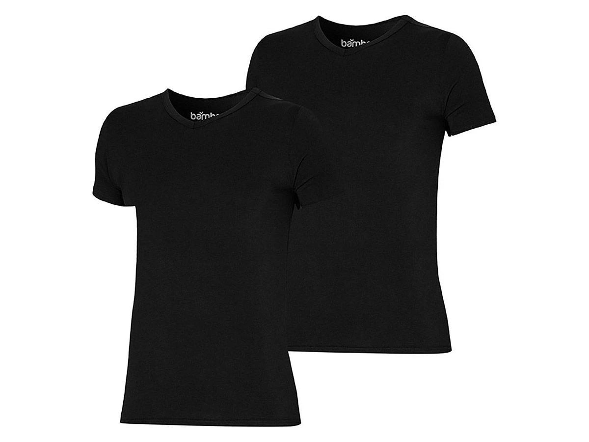 Apollo® Apollo Bamboo Basic V-Neck Black Heren T-shirt 3 Apollo® Apollo Bamboo Basic V-Neck Black Heren T-shirt