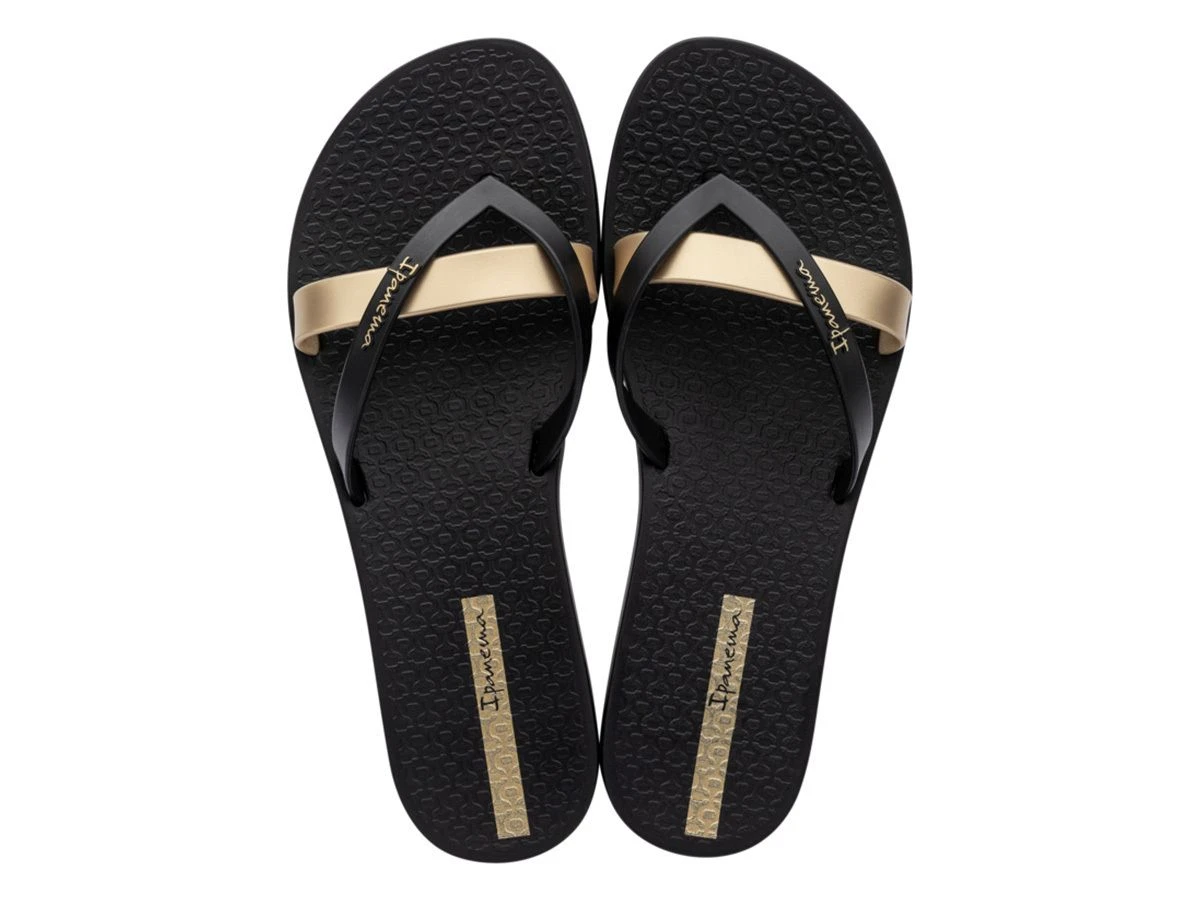 Ipanema Kirei Dames Slippers - Black/Gold 4 Ipanema Kirei Dames Slippers - Black/Gold - Afbeelding 2