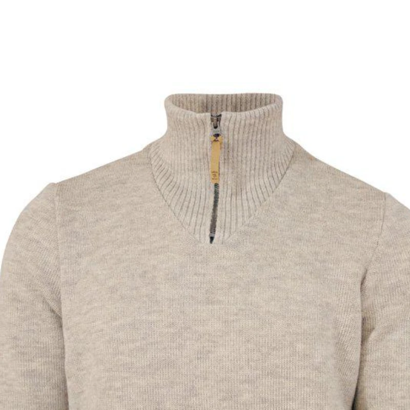 Ivanhoe Trui NLS Elm Birch Half Zip Ongeverfde Wol 8 Ivanhoe Trui NLS Elm Birch Half Zip Ongeverfde Wol - Afbeelding 6