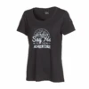 Ivanhoe Meja Adventure Zwart Dames T-shirt -Kampeerartikelen Korting 787da35ac042f0c0