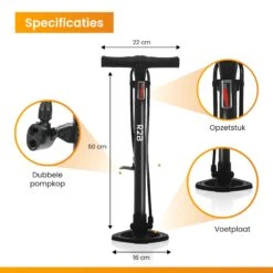 R2B Fietspomp - Dubbele Ventielkop 12 R2B Fietspomp - Dubbele Ventielkop -Kampeerartikelen Korting 79813c5d8b2bd63b