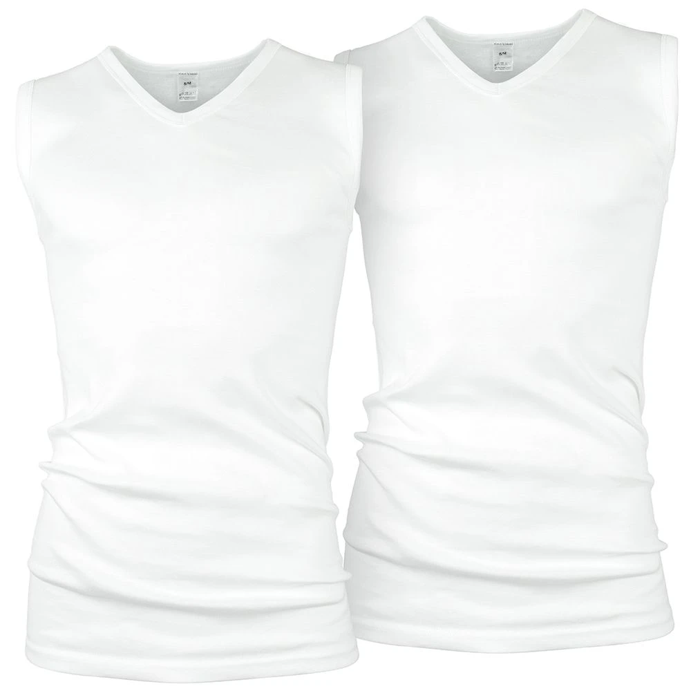 Black Snake Classic White 2 Pack Heren V-Hals Shirt 3 Black Snake Classic White 2 Pack Heren V-Hals Shirt