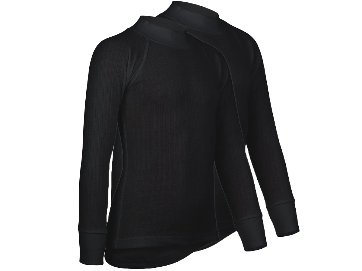 Avento Thermoshirt Lange Mouw Junior 2 Pack - Zwart 3 Avento Thermoshirt Lange Mouw Junior 2 Pack - Zwart
