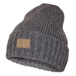 Ivanhoe Ipsum Rib Gebreide Wollen Muts - Grey