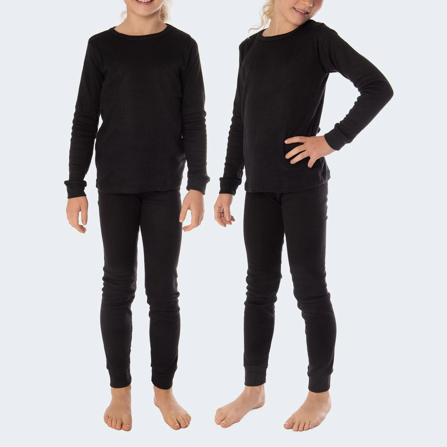 Black Snake Cuddle Black 2-Pack Kinder Thermo-ondergoed Set 4 Black Snake Cuddle Black 2-Pack Kinder Thermo-ondergoed Set - Afbeelding 2