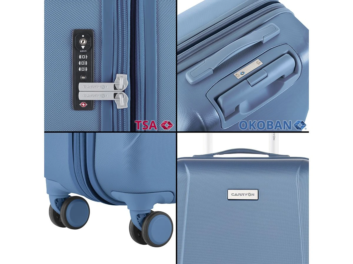 CarryOn Skyhopper 2-delige TSA Kofferset - Blue 6 CarryOn Skyhopper 2-delige TSA Kofferset - Blue - Afbeelding 4